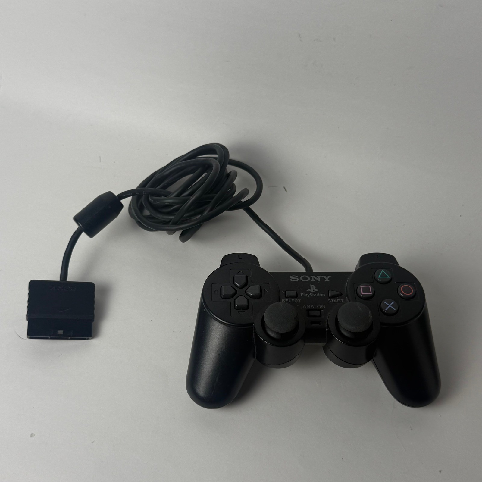 Sony PlayStation 2 DualShock 2 Wired Controller Black OEM SCPH-10010 PS2 Analog