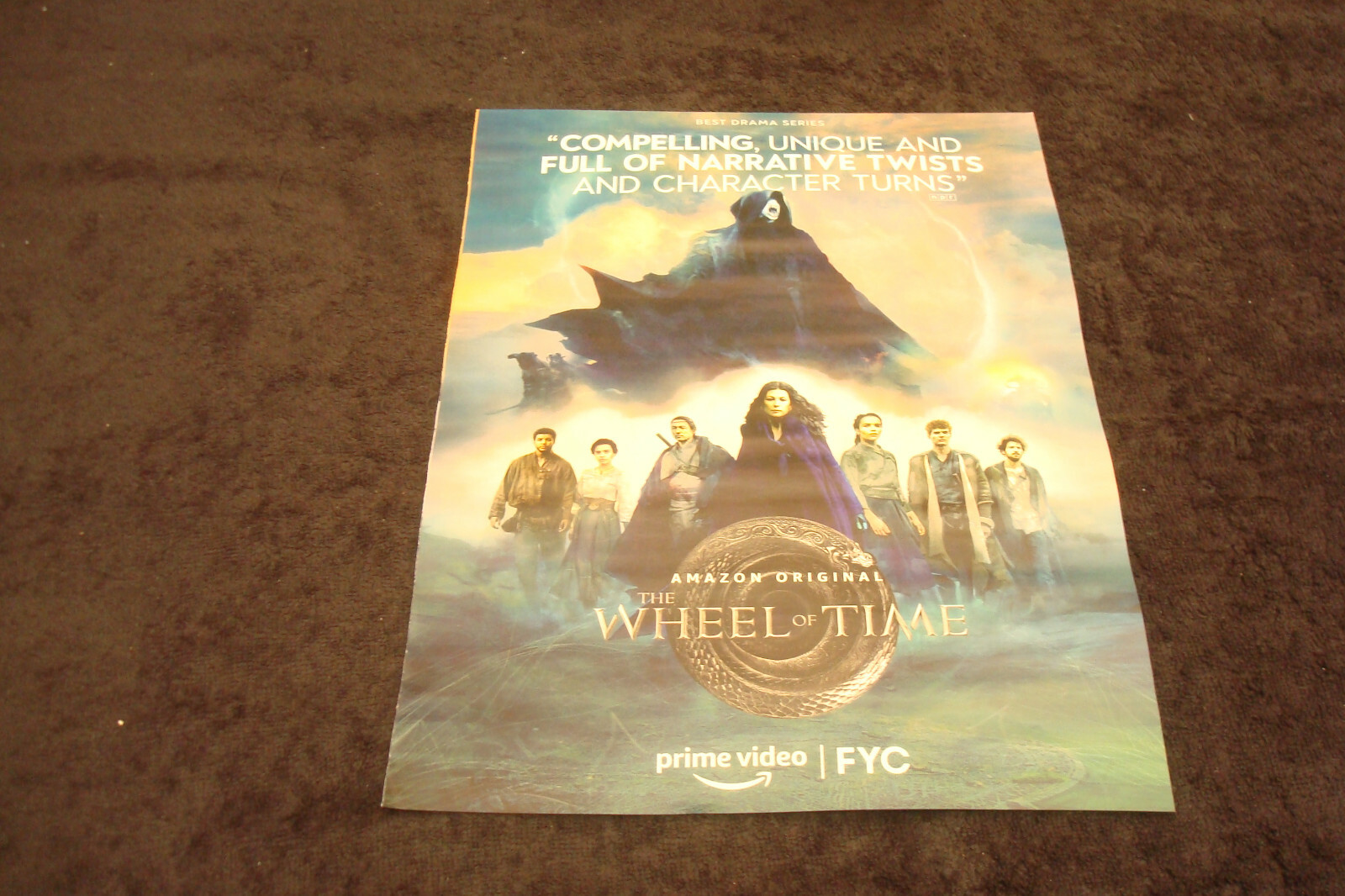 THE WHEEL OF TIME 2022 Emmy ad with cast, Rosamund Pike as Moiraine Damodred
