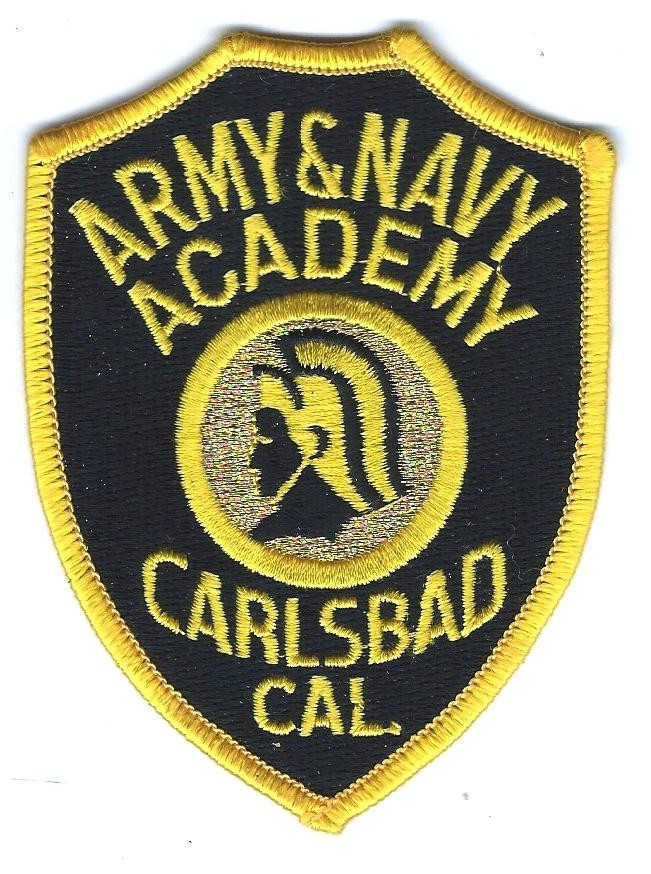 ARMY & NAVY ACADEMY CARLSBAD PATCH CALIFORNIA