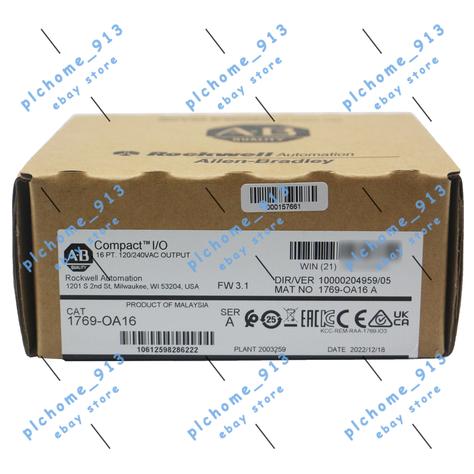 New Allen Bradley 1769-OA16 CompactLogix 16 Pt 240VAC Digital Output Module