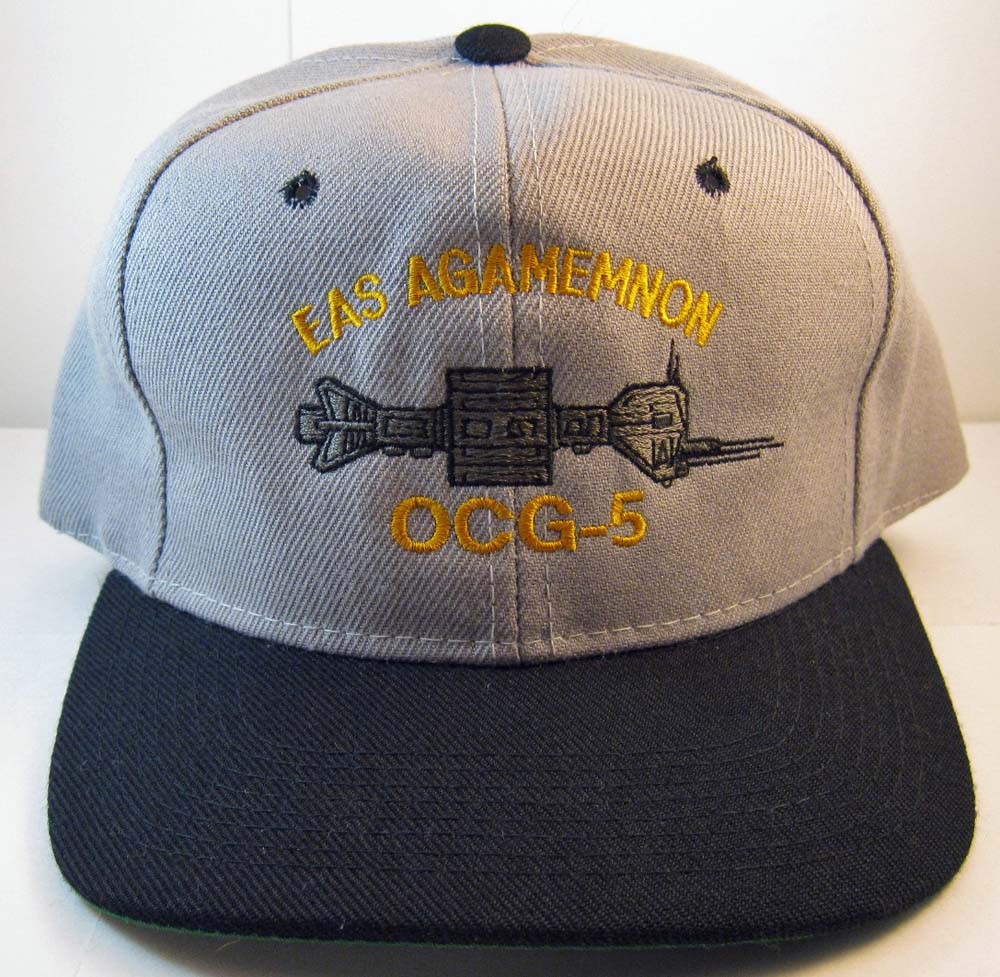 "BABYLON 5: EAS Agamemnon (OCG-5) Cap Hat" NEW FAN CLUB 1997 - WARNER BROS