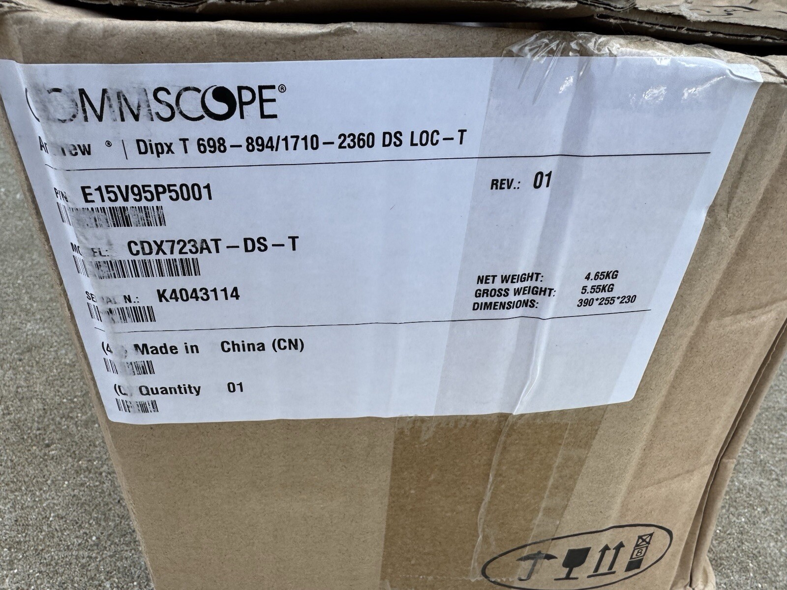 CommScope 698-894/1710-2360 DS LOC-T MHz Twin Diplexer LOC Top CDX723AT-DS-T