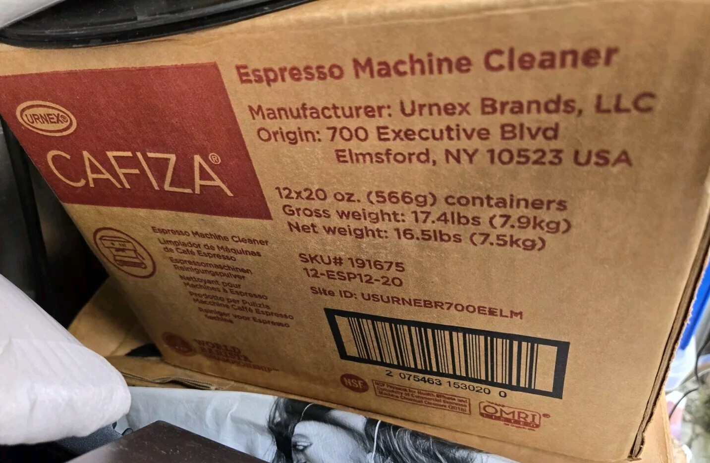 12 Urnex Cafiza Professional Espresso Machine Cleaning Powder 20 oz
