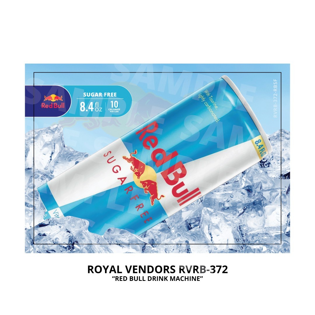 Royal Vendors RVRB 372 - "Red Bull" Sugar Free Energy Drink 8.4oz Flavor Strip