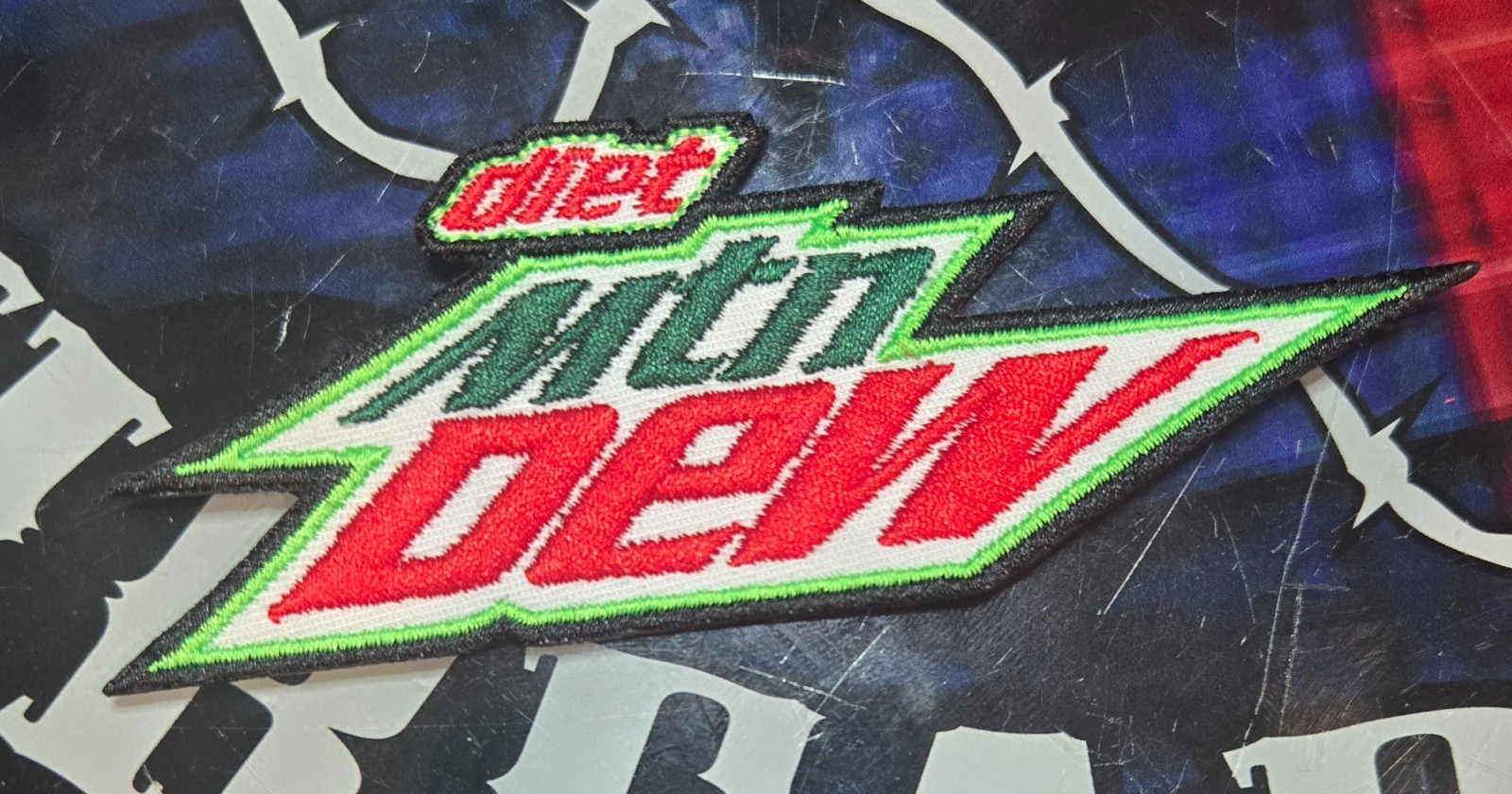 EMBROIDERED DIET MTN DEW PATCH (Please Read Ad)