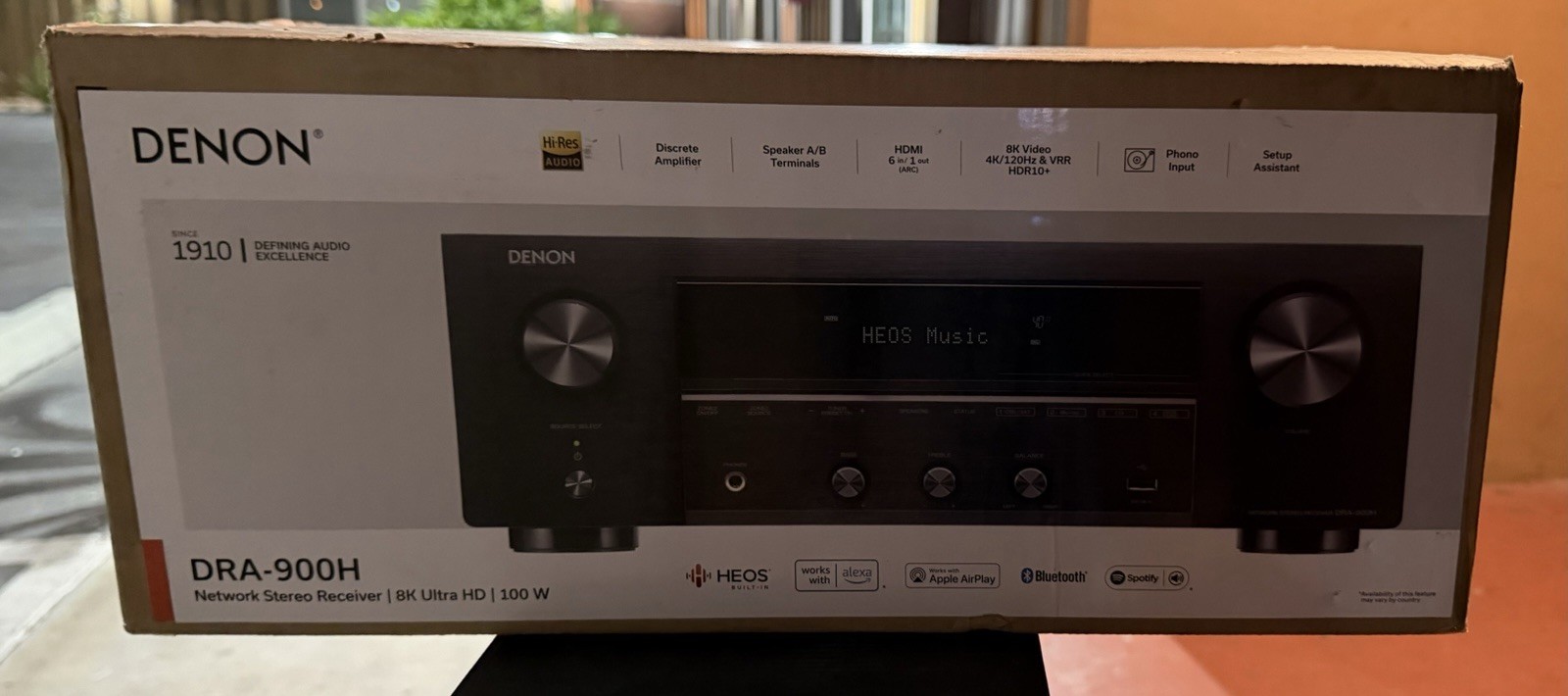 Denon DRA-900H 100W 2.2-Channel 8K Network AV Stereo Receiver - SKU#2009418