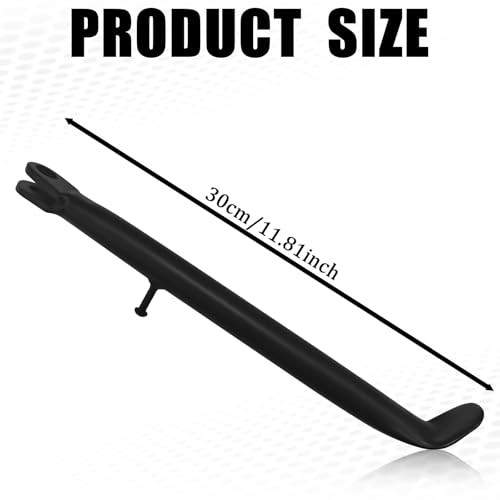 Dirt Bike Stand with Spring,Motorcycle Side Kickstand,11.8inch Mini Bike Black