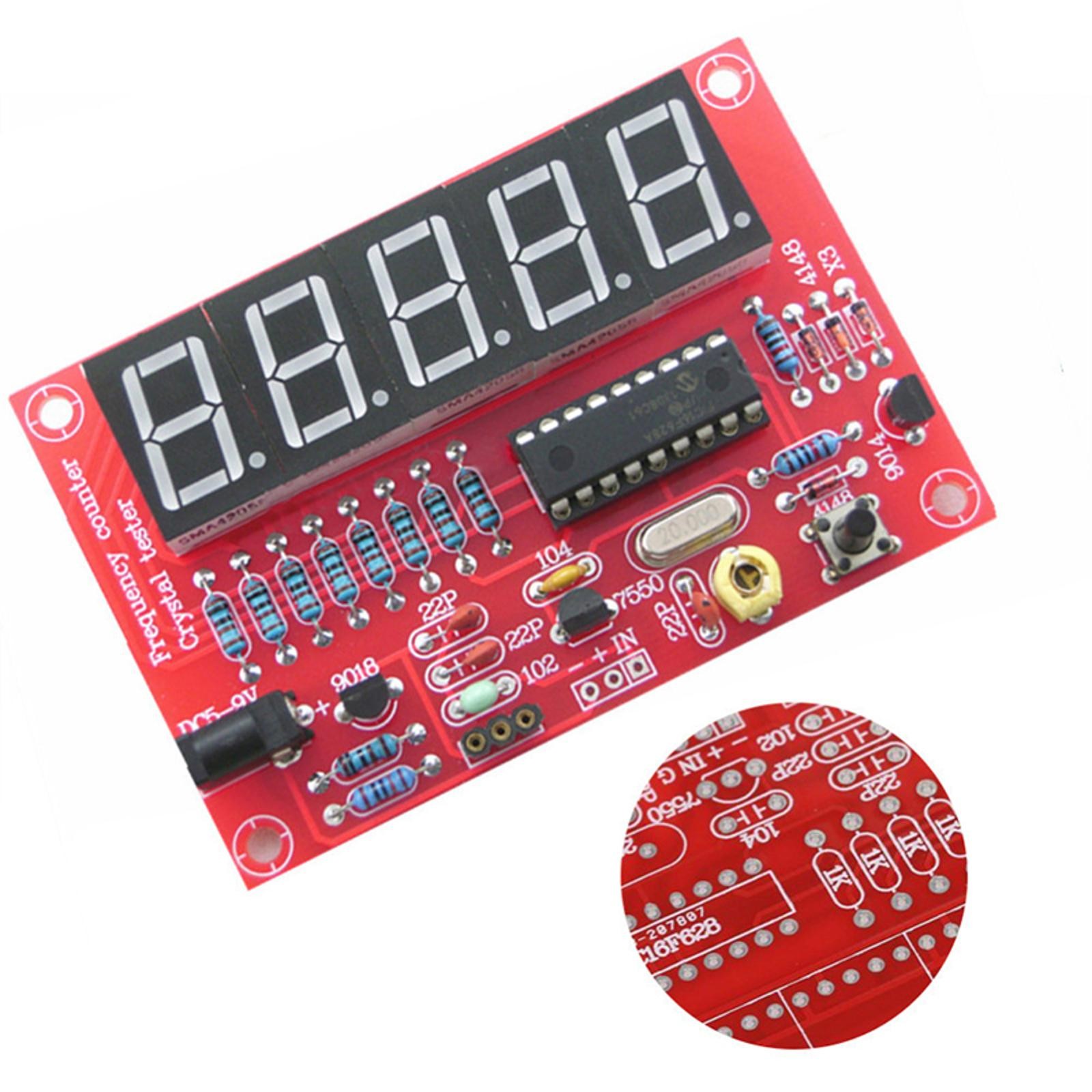1Hz-50MHz Automatic Range Conversion Frequency Counter Tester Digital LED PCB