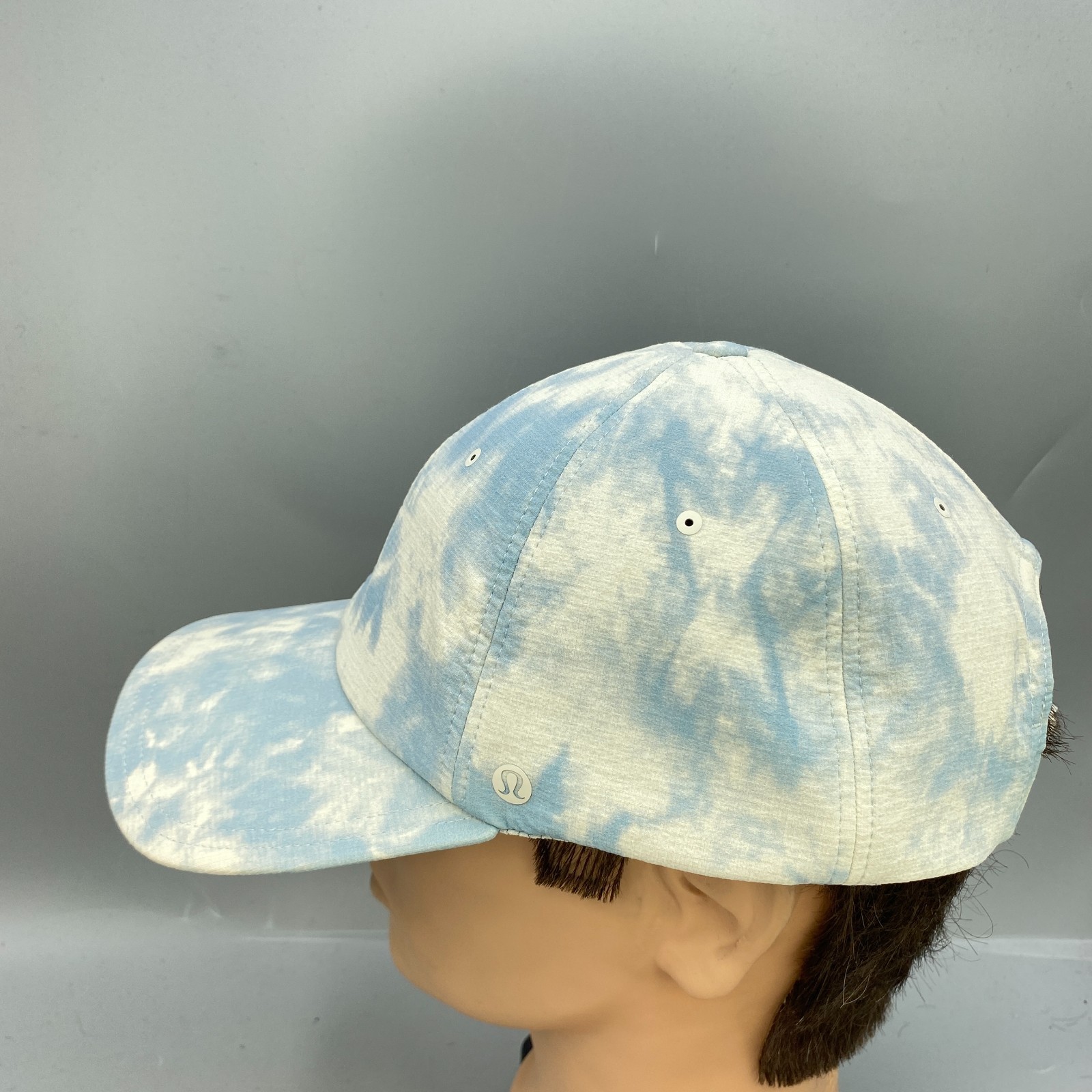 Lululemon Baseball Hat One Size White Tie Dye Adjustable Strapback Gym Workout