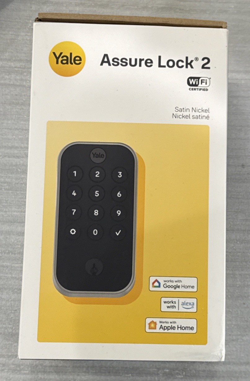 Brand NEW Yale Assure Lock 2 Wi-Fi Keypad Smart Lock YRD410-WF1-619 Satin Nickel