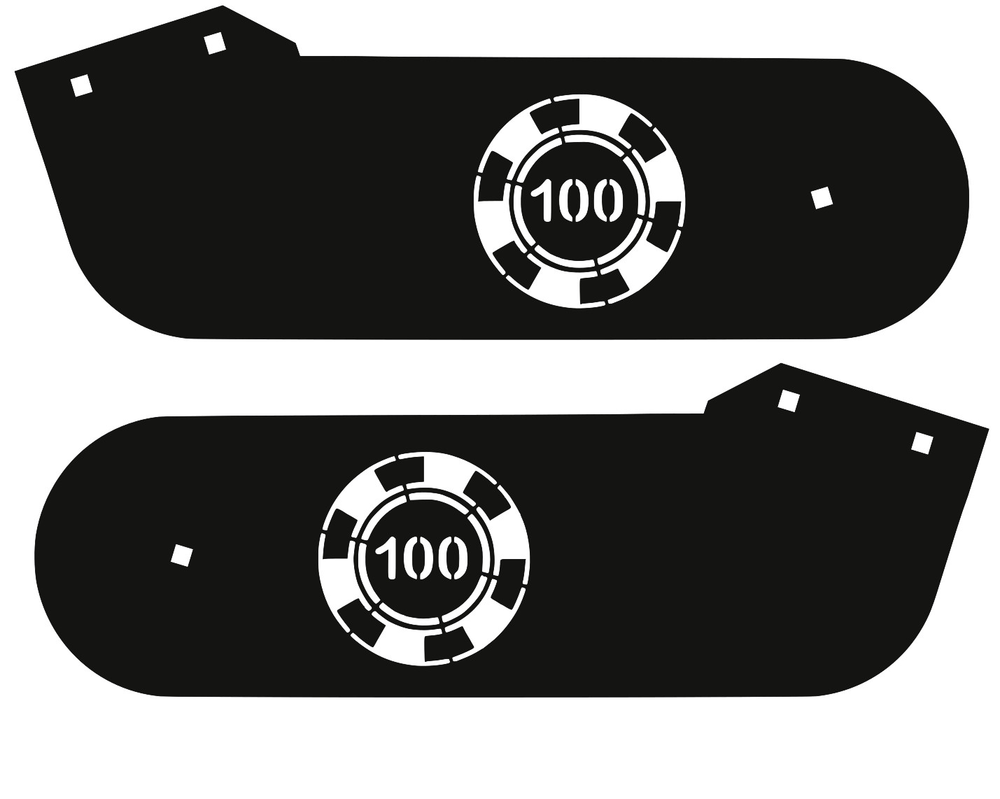 World Poker Tour Stern Laser-Cut Metal Hinges 2161