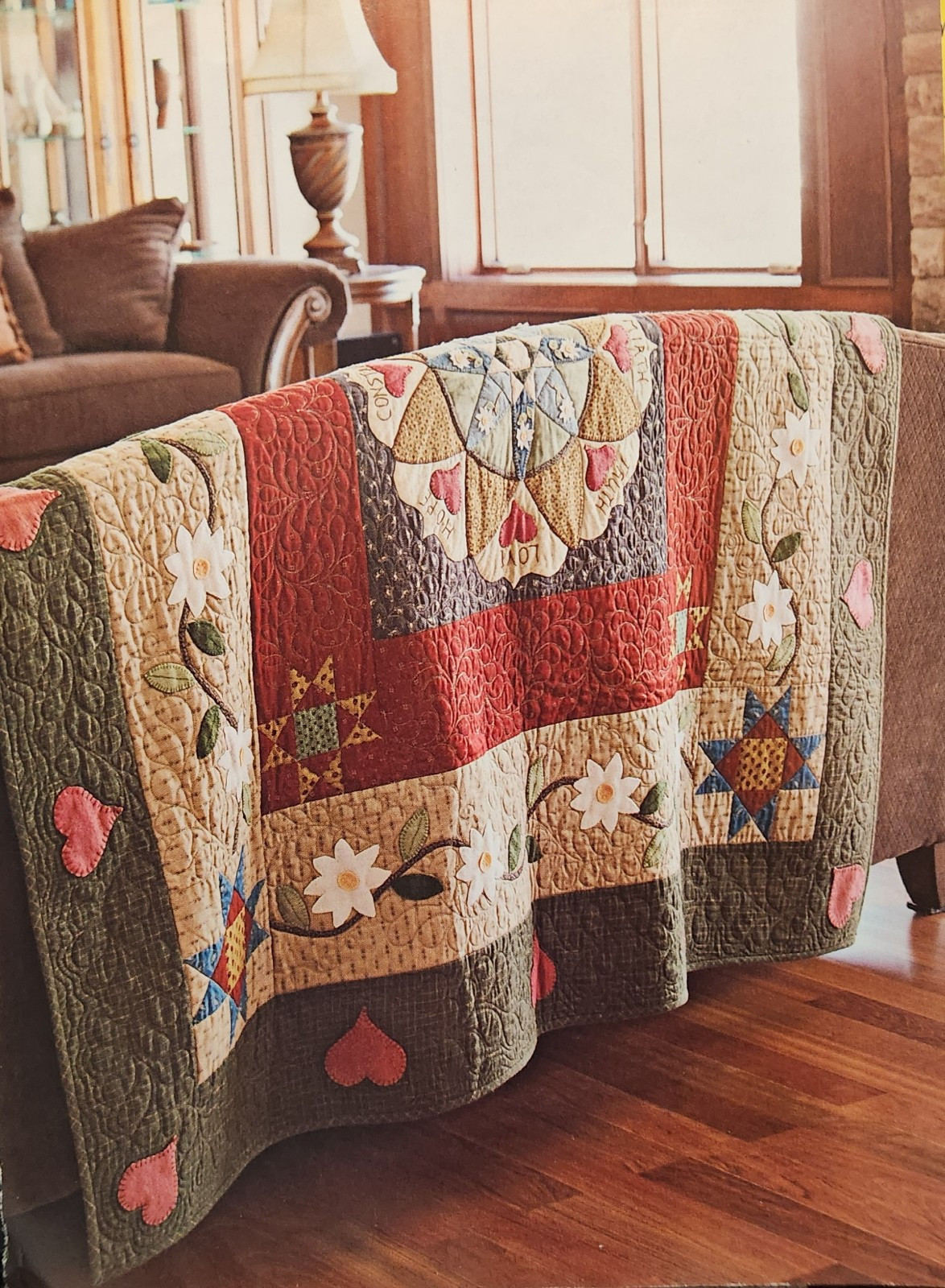 "Words to the Wise" Quilt Pattern from 2007 Magazine Challenging Applique
