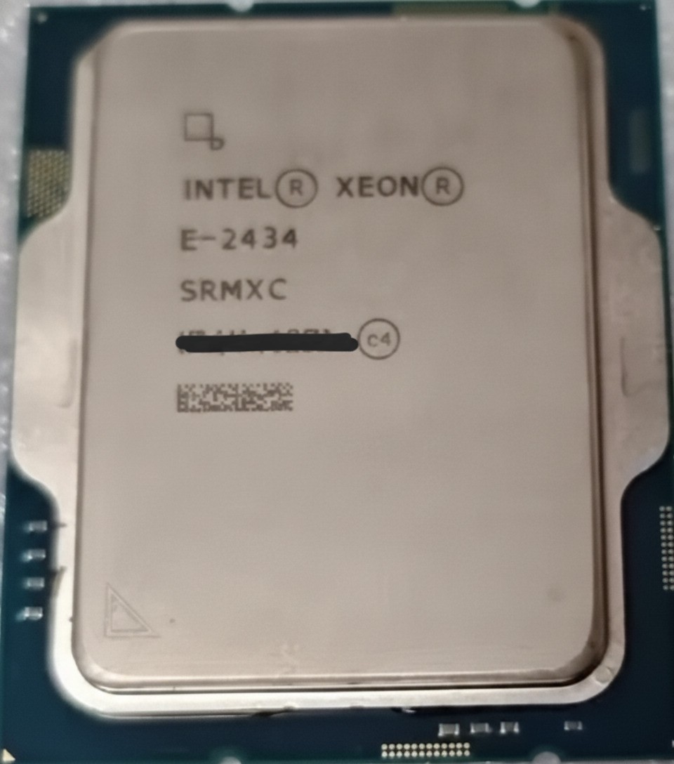 E-2434 Intel Xeon E-2434 4Core 8Threads 3.4GHz-5.0GHz TDP55W LGA1700 DDR5 CPU