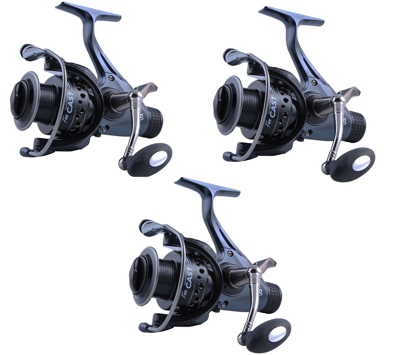 3 x Carp Fishing Freespool Reel LINEAEFFE FREE CAST Boxed 9BB HIGH SPEC RRP £119