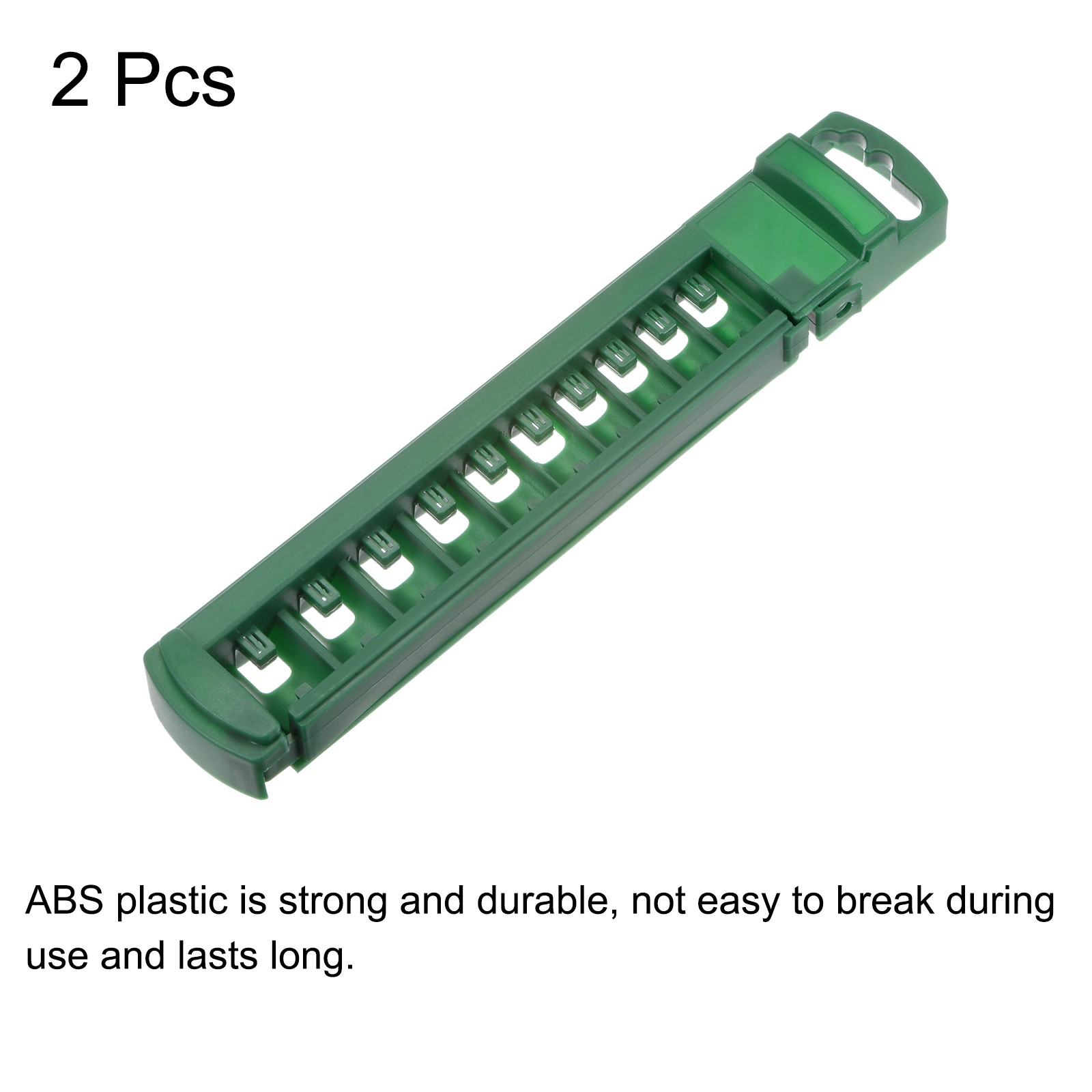 2pcs Socket Organizer 1/4" Drive 10 Slots Portable Shallow Socket Rail Holder