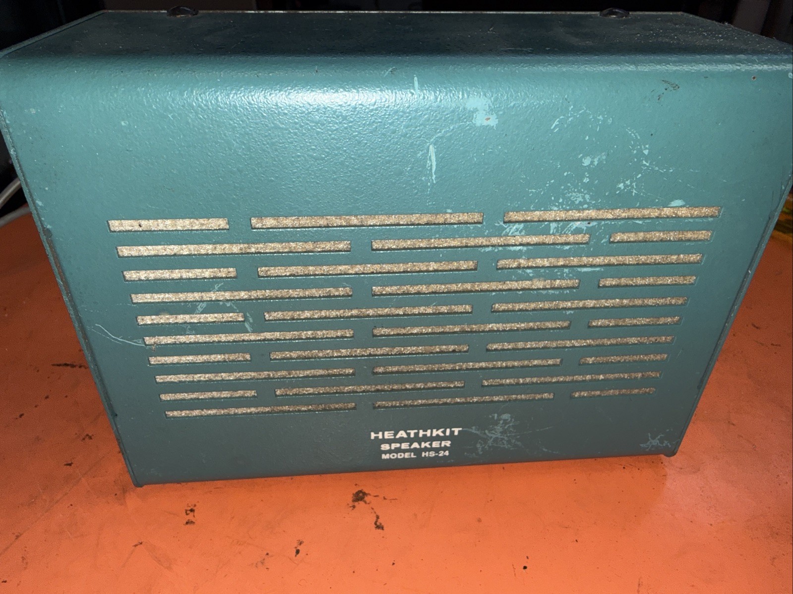 HEATHKIT HS-24 SPEAKER Works Well No Mounting Bracket A Few Scratches Ok Condi