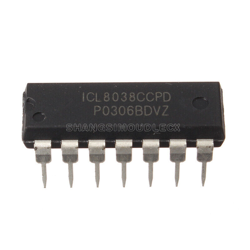 2PCS ICL8038 ICL8038CCPD INTERSIL IC OSCILL GEN/VOLT CONTROL 14DIP
