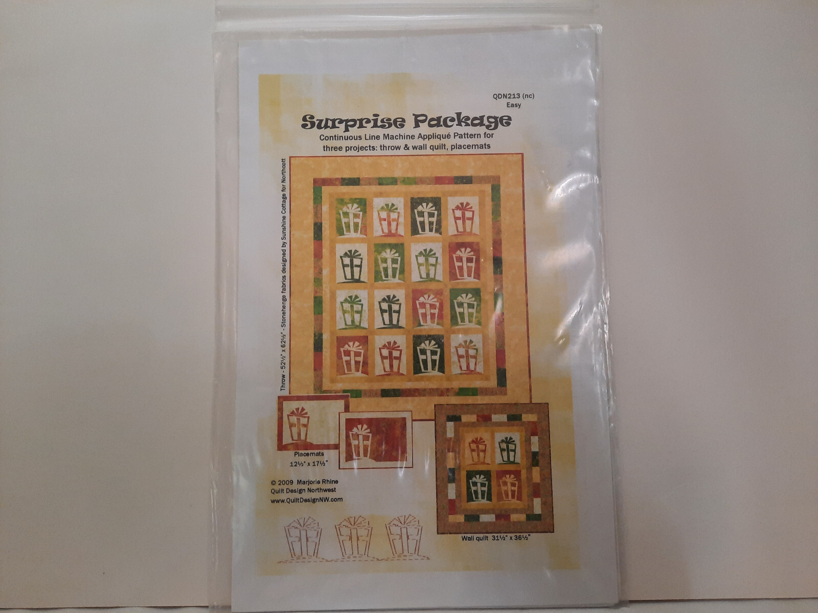 Suprise Package Quilt Pattern (Quilt Design NW) #QDN213