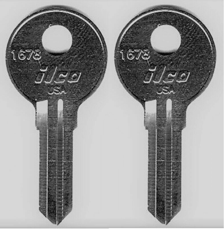 (2) JASON Pop & Lock Truck Cap Replacement Keys Pre-Cut to Code 200R-249R