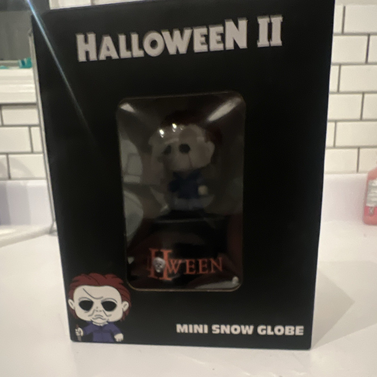 Spooky Box Halloween II Mini Snow Globe Michael Myers Horror Collectible