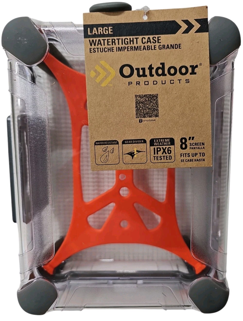 Outdoor Large Watertight Case - Dry Box Clear, 10" x 7.5" x 3.5", Polycarbonate