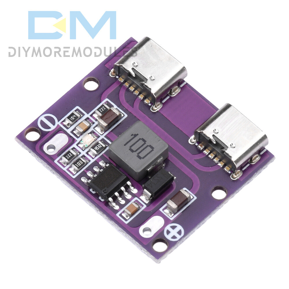 DC 6V-36V to 5V 3A DC-DC Dual Type-C Interface Step-Down Module Charging Module