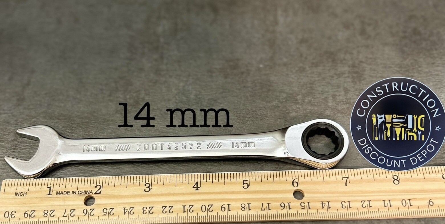NEW 14 mm Craftsman 12 PT Ratcheting Combination Wrench Metric CMMT42572