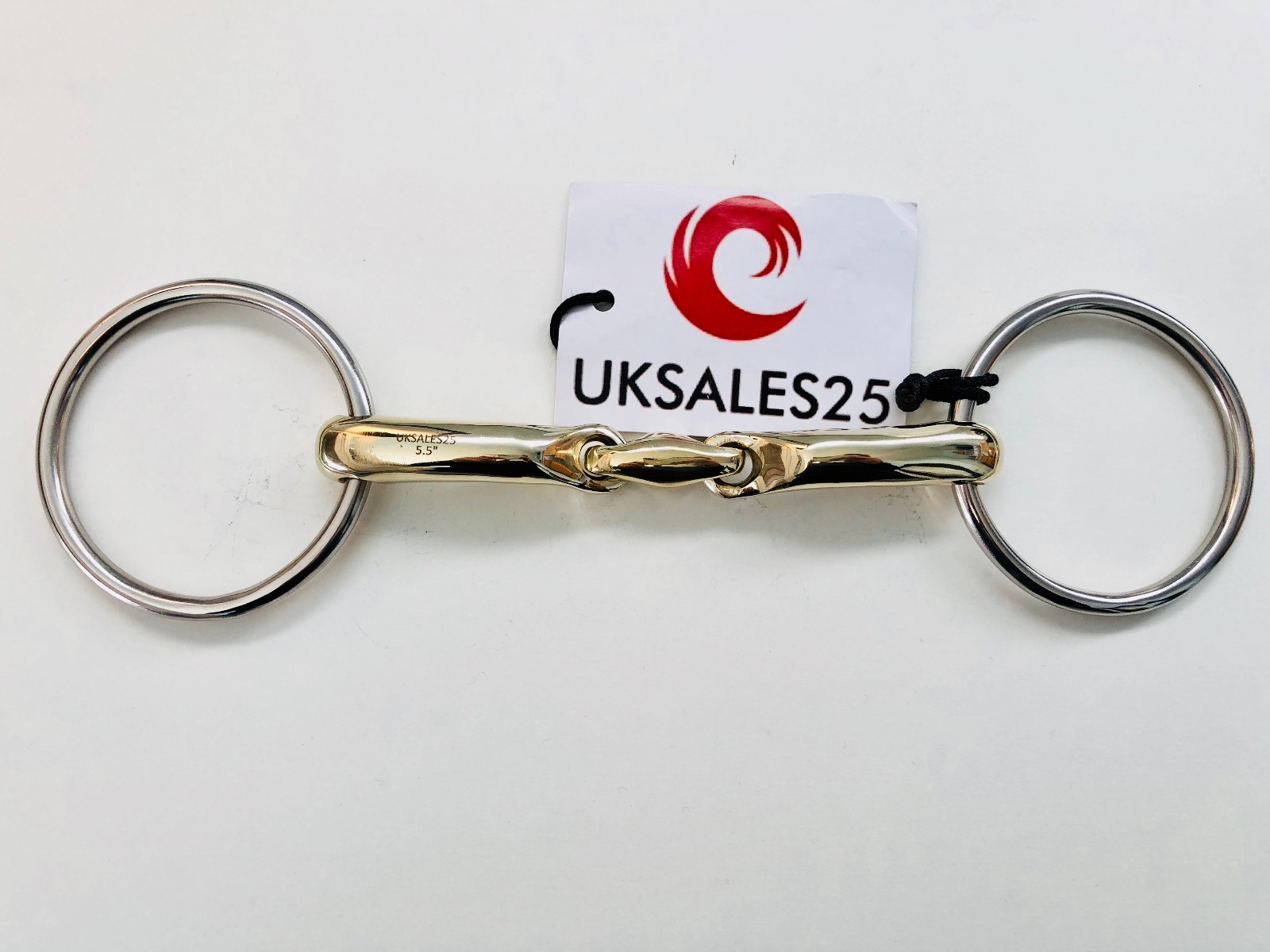 Loose Ring Snaffle Bit Turtle Angled Curved MP (UKSALES25®) *SAME DAY DISPATCH*