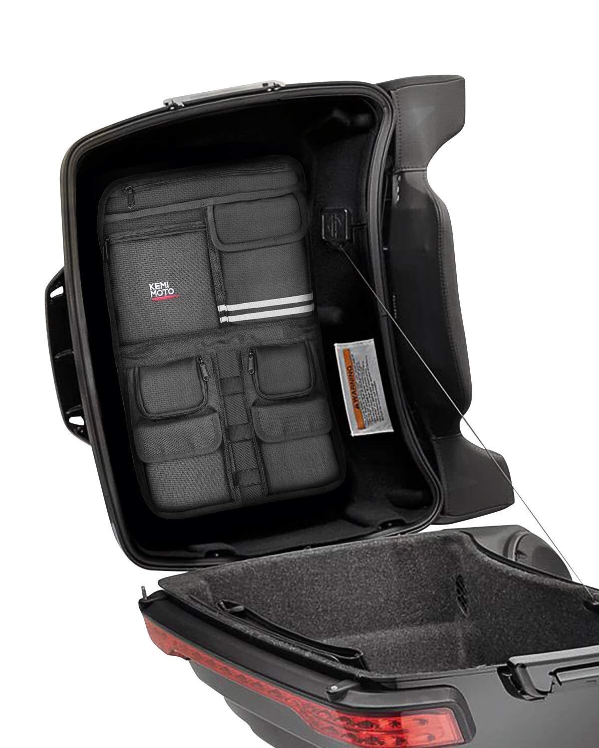 1680D Rear Pak Pack Lid Organizer Bag Pouch for Touring Road King Electra Glide