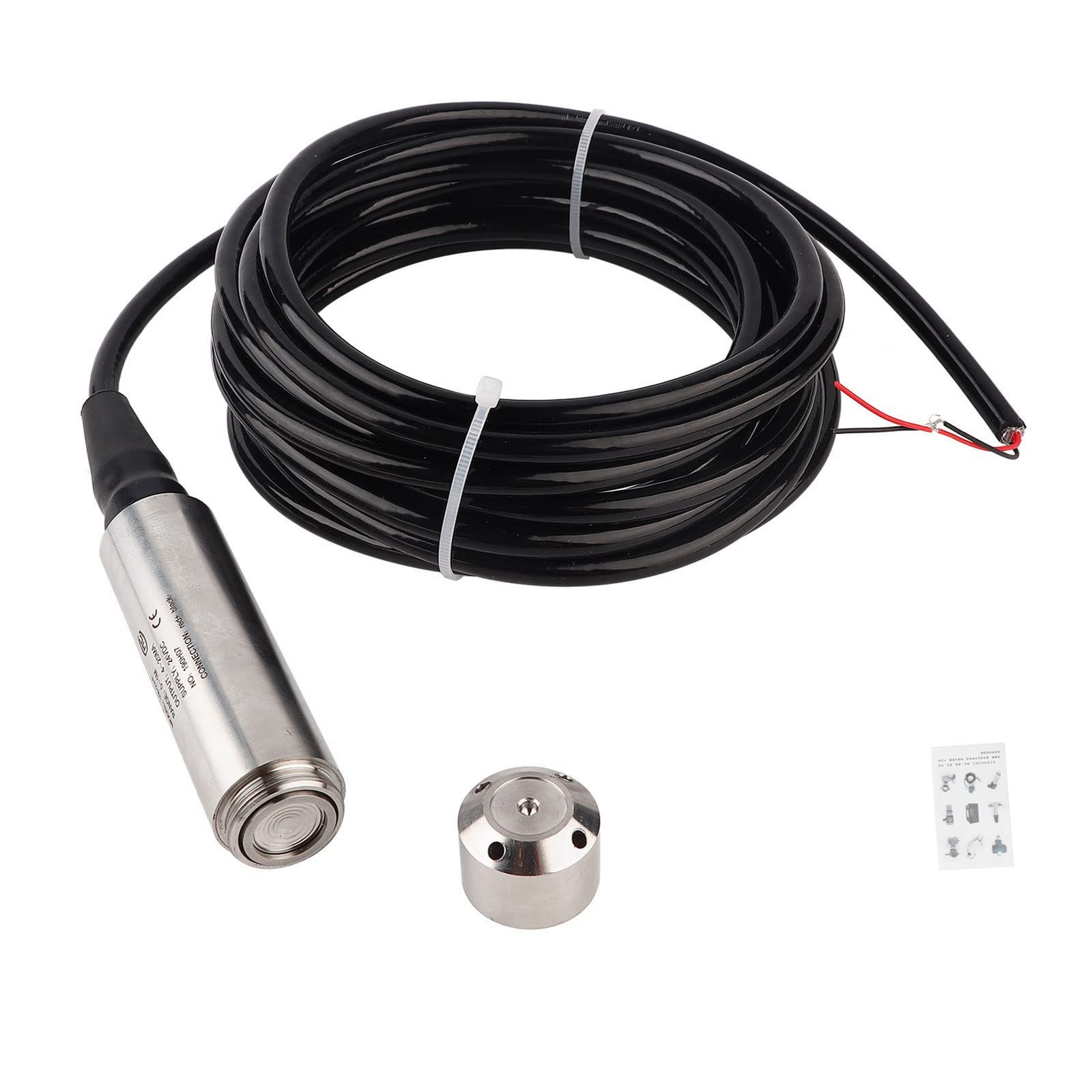 0-3m Liquid Level Transmitter, YB2JF 12-32VDC 4-20mA Sensor Throw in...