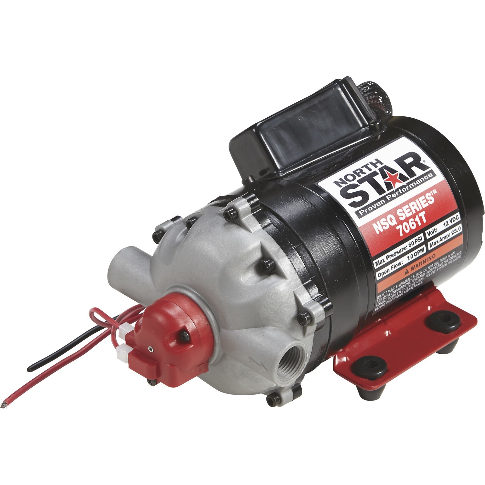 NorthStar NSQ Series 12V On-Demand Sprayer Diaphragm Pump 7GPM Turns Off @ 60PSI