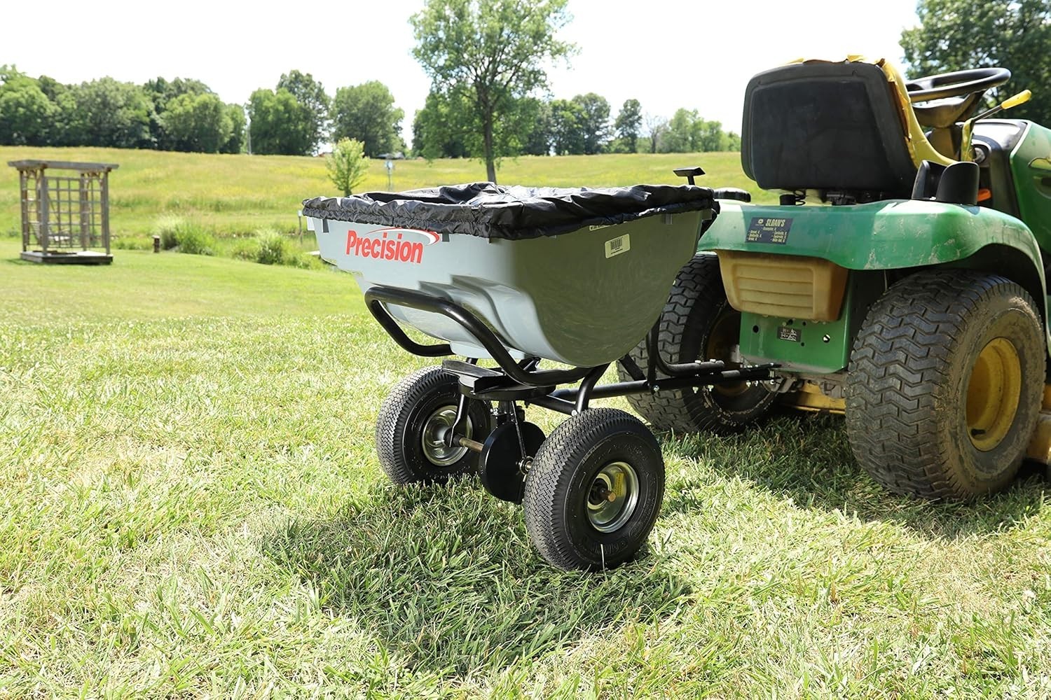 75-Pound Capacity Tow-Behind Semi-Commercial Broadcast Spreader