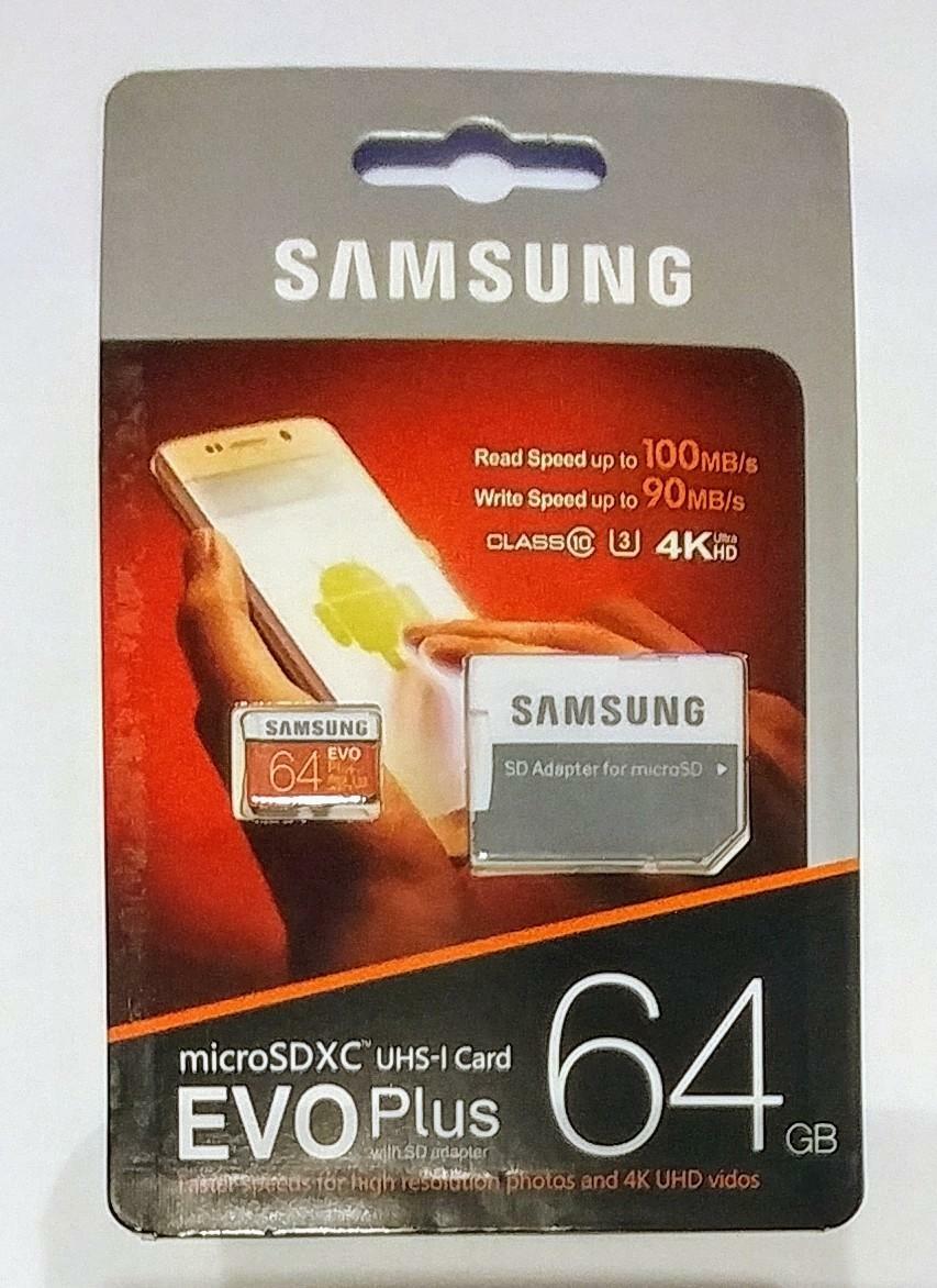 Samsung Evo Plus 64Gb 128GB Micro SD MicroSDXC C10 Memory Card with Adapter