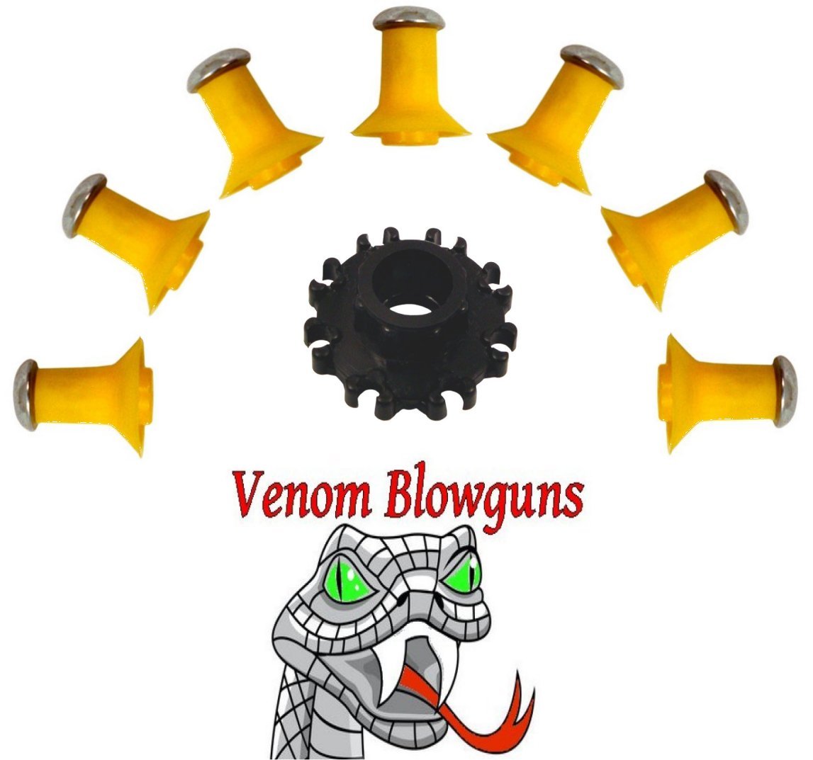 25 .40c Metal Super Stun Darts & Quiver by Venom Blowguns® MADE IN USA
