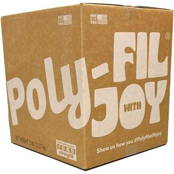 Poly-Fil® Premium Polyester Fiber Fill by Fairfield, 5 Pound Box