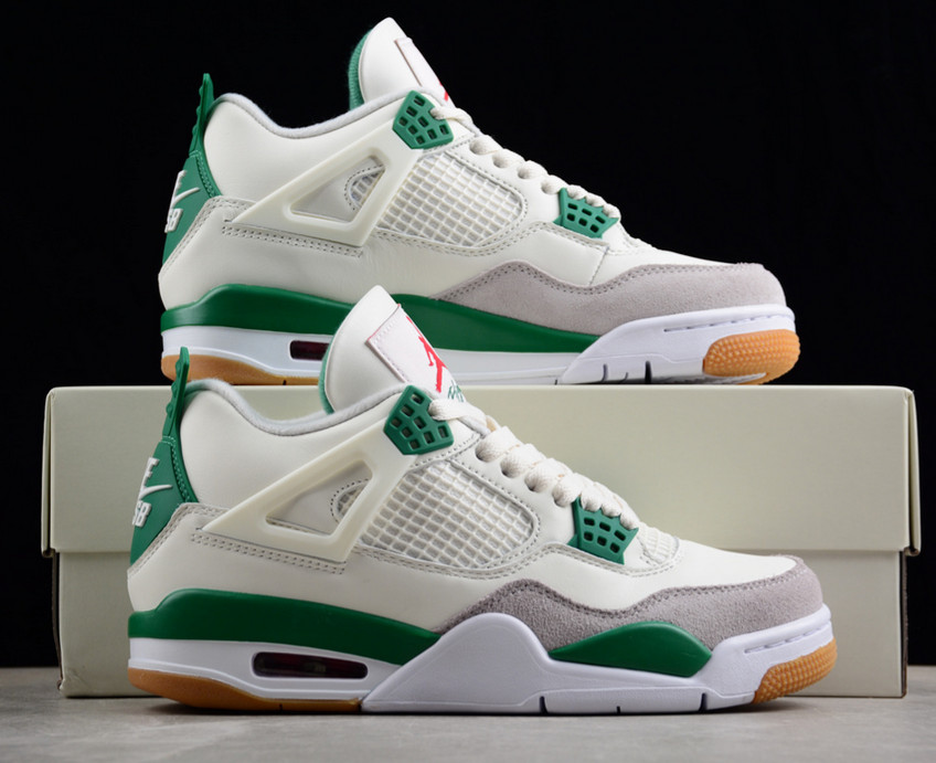 Jordan 4 Retro Pine Green Men's Basketball Shoes Mid Top Us Size7-12