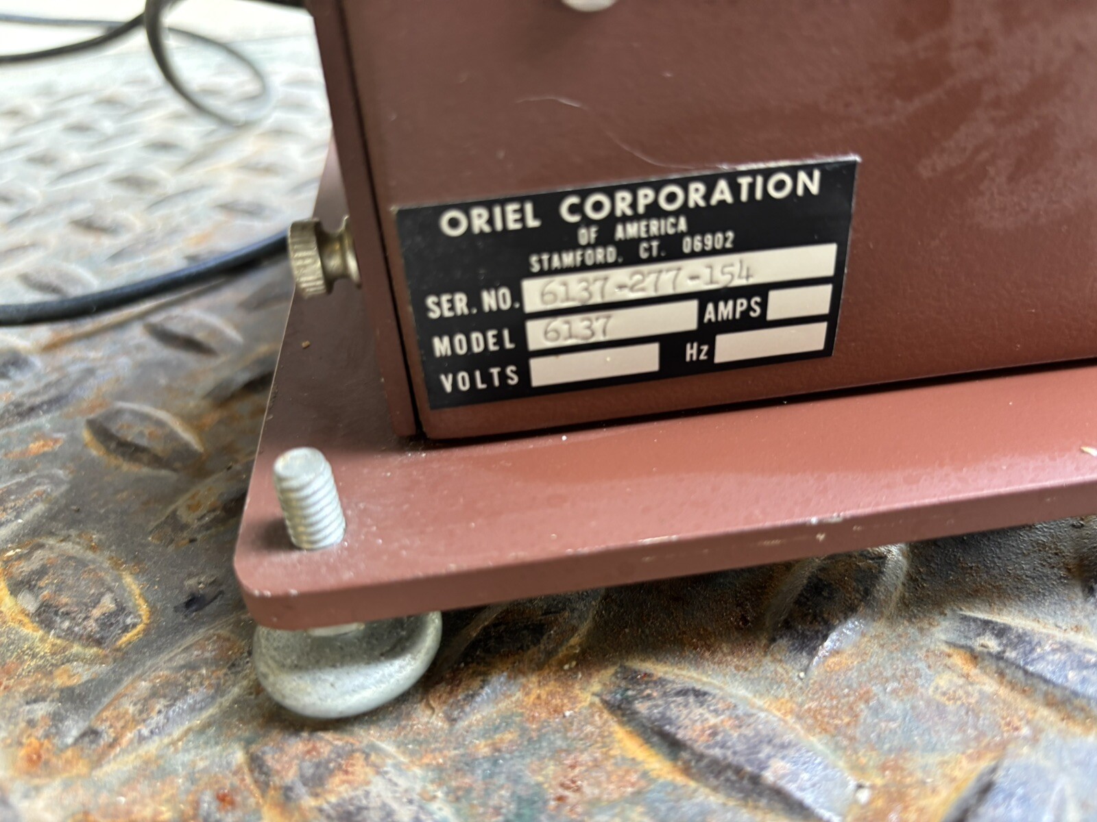 ORIEL CORPORATION 6137 XENON LIGHT SOURCE