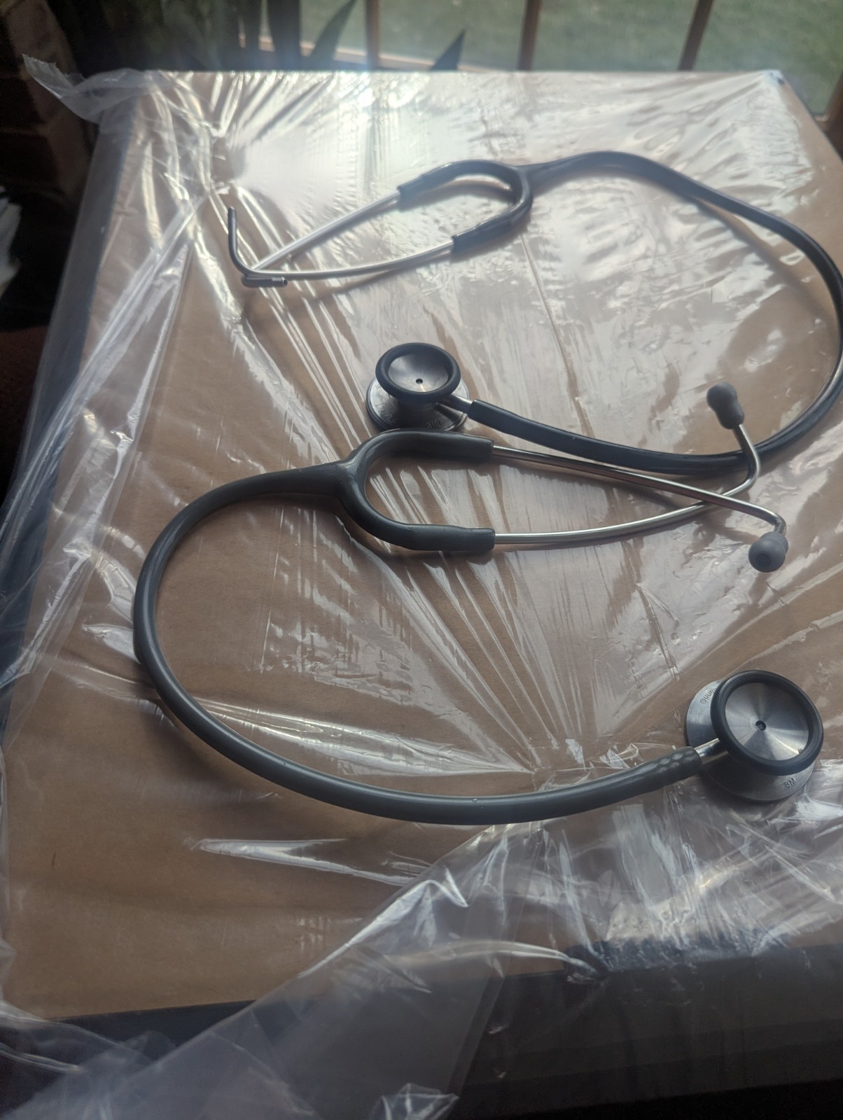 2 Littmann Stethescope Lightweight w two sets new ear buds