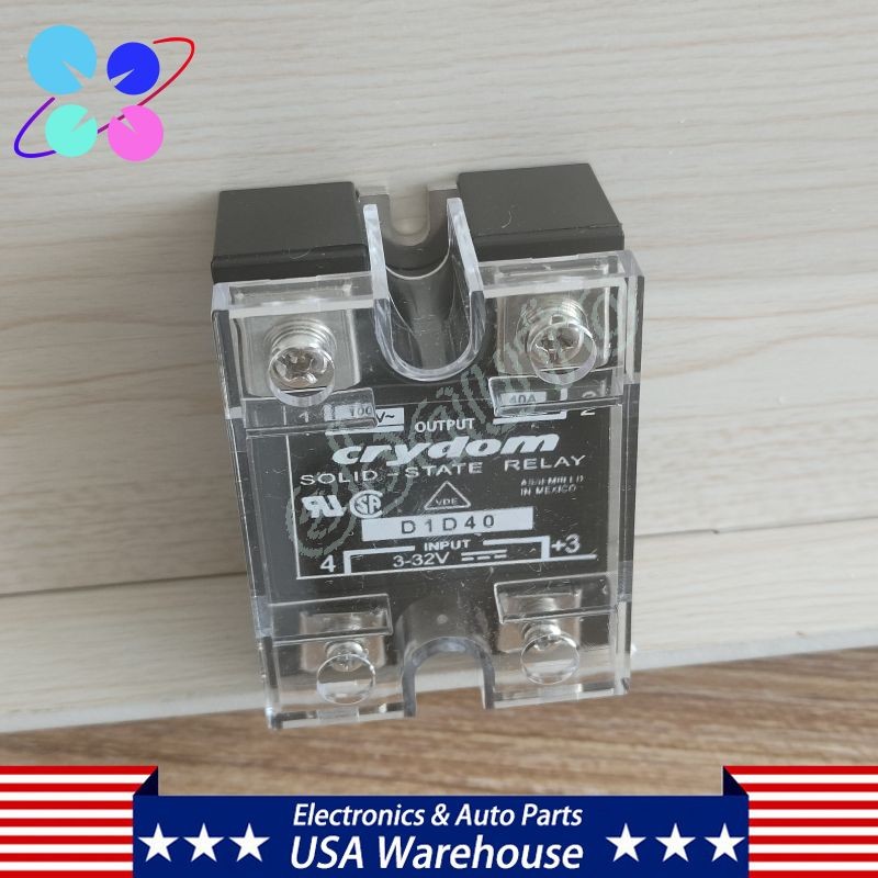 2PCS Solid State Relay For Crydom D1D40 Module Supply 3-32V 40A US Stock
