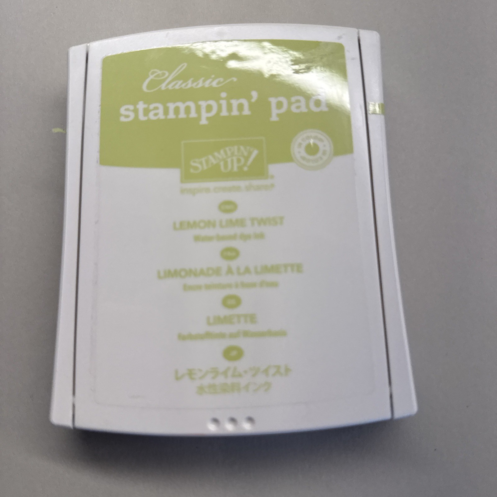 Stampin' Up! Pad Water Based Dye Ink Lemon Lime Twist 144086
