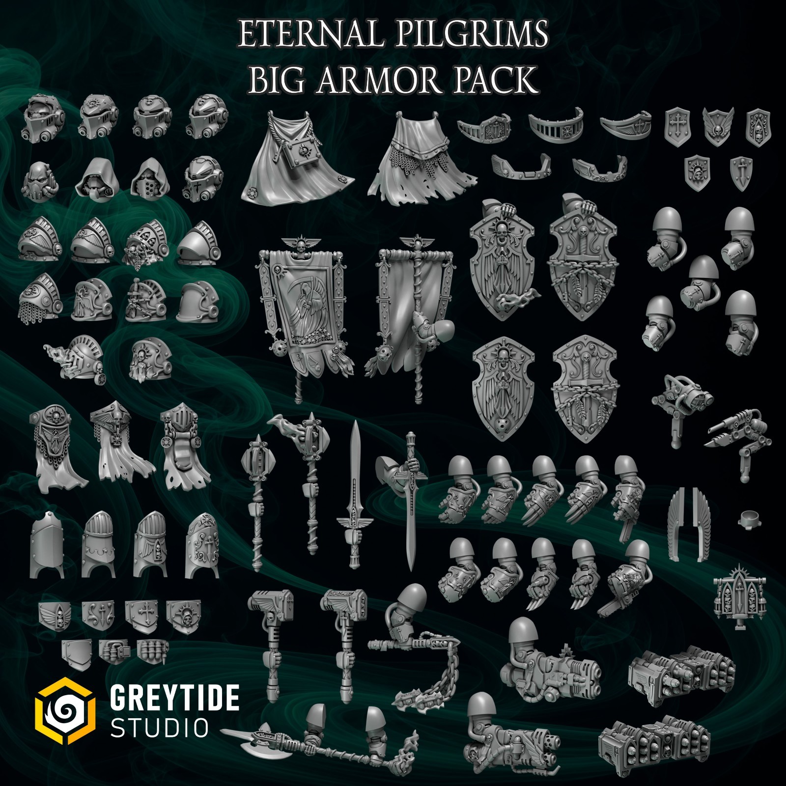 Eternal Pilgrims |  Big Armor Pack | Grimdark 28-32mm Models