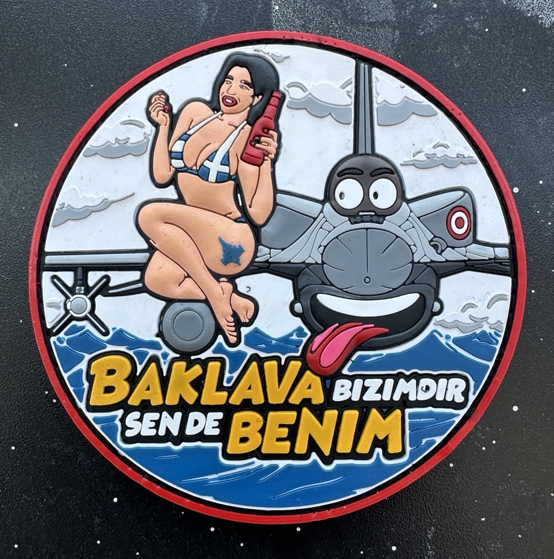 BAKLAVA IS OURS AND YOU ARE MINE -TURAF F-16 vs HELLENIC- HIGH QUALITY PVC PATCH