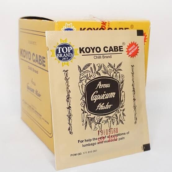 20 50 100 Patches Chili Koyo Cabe Muscular Pain Relief Porous Capsicum Plaster