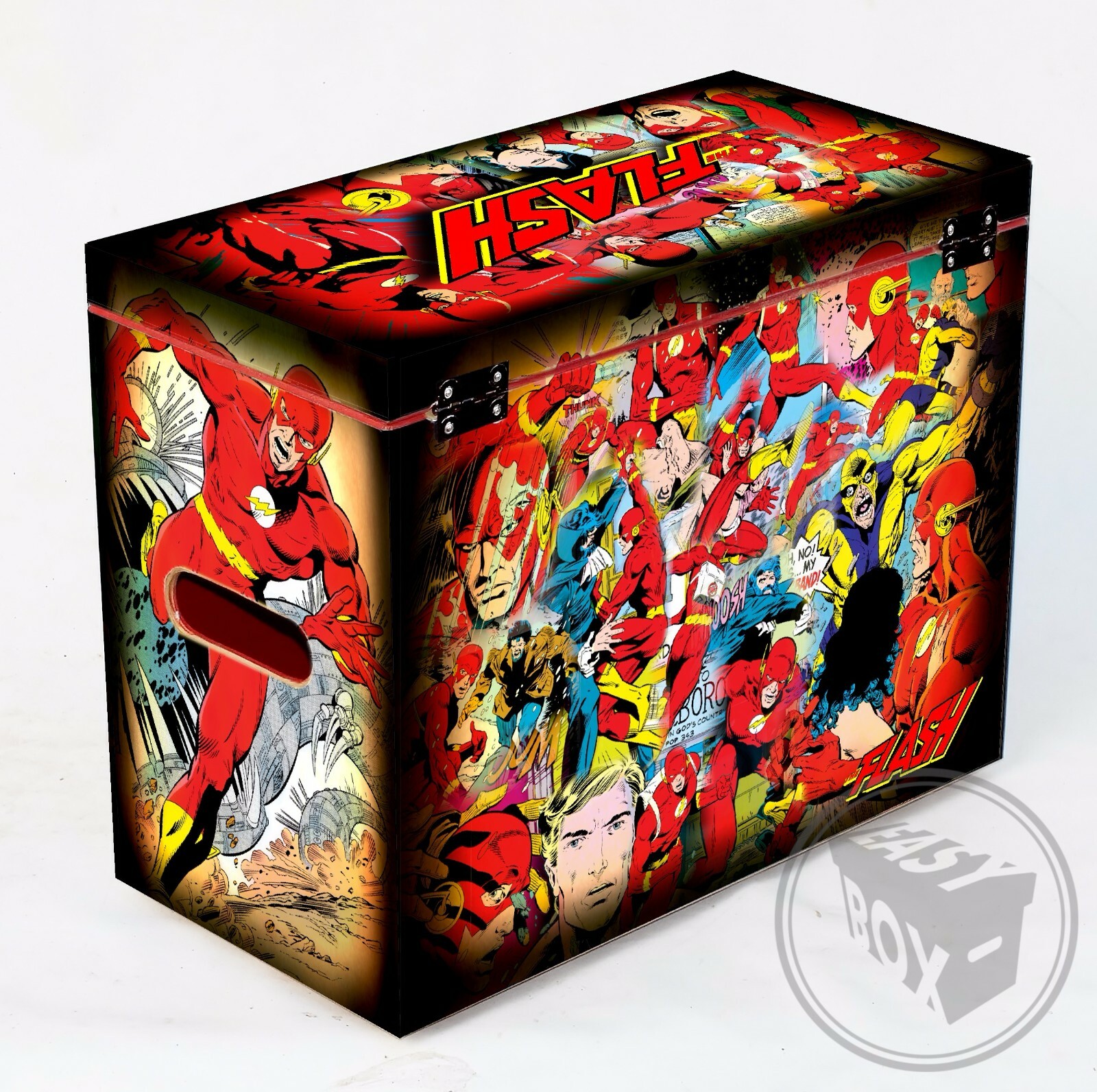 The Flash 80's - Large Comic Book Hard Box Chest MDF