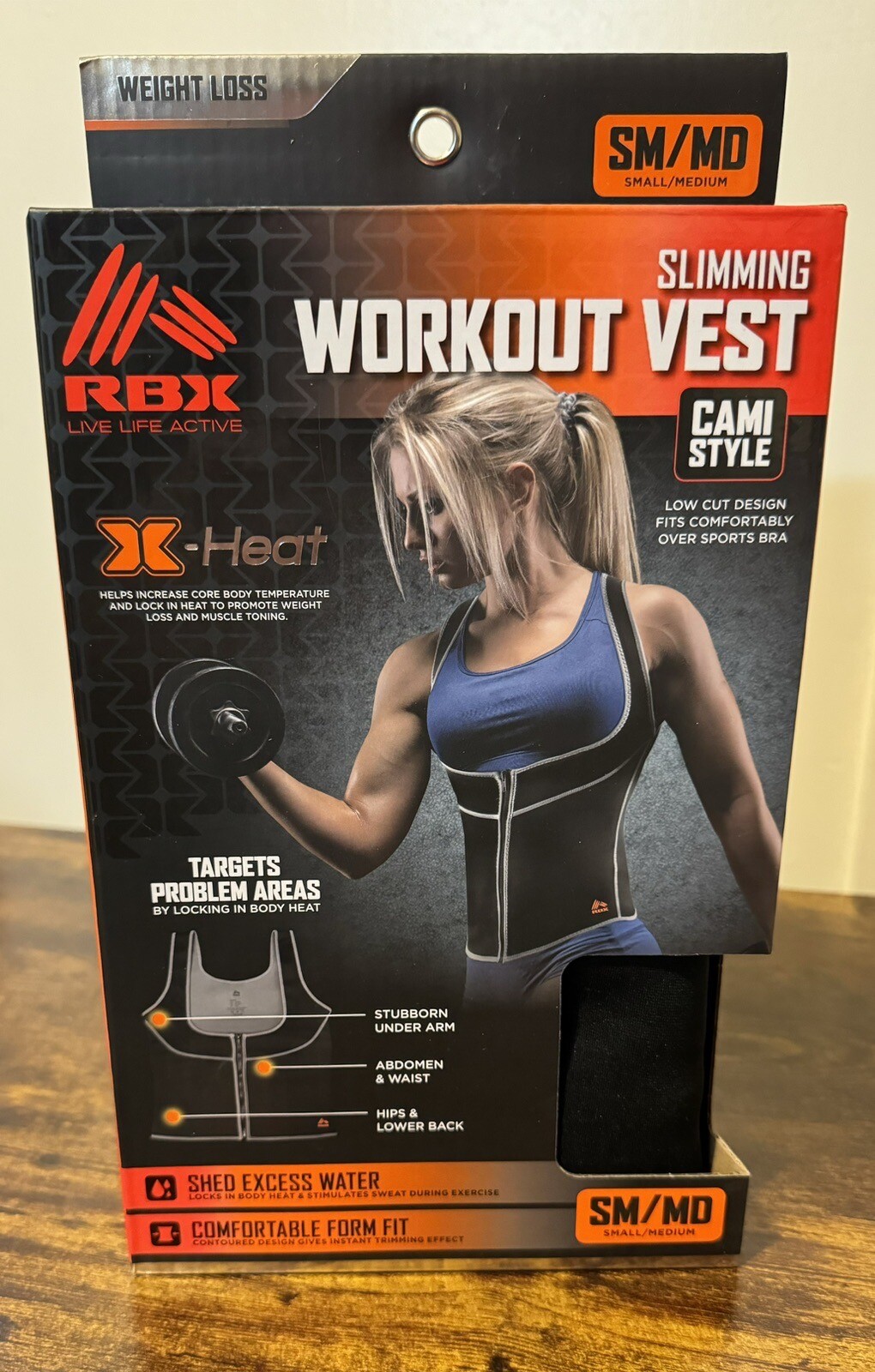 RBX Woman’s Slimming Workout Vest~Cami Style~SM/MD~X-Heat Technology~New!!!