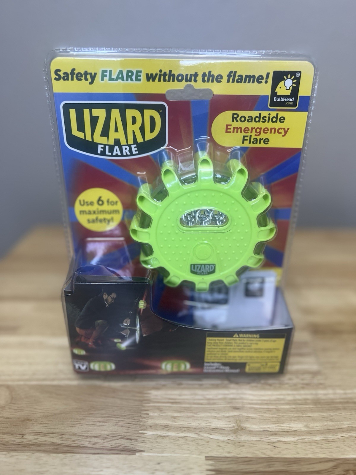 Lizard Flare LED Roadside Emergency Safety Flare – 9 Modes Magnetic Sealed