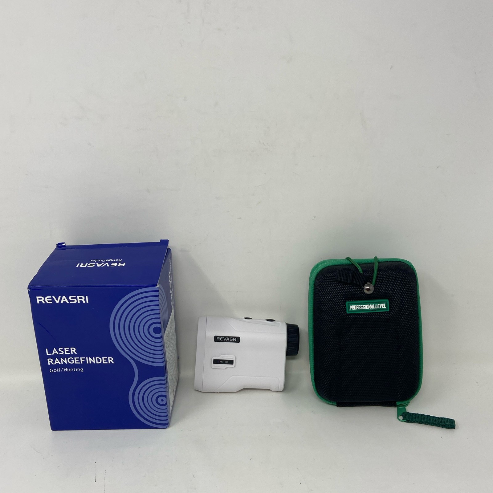 REVASRI HK-600H Laser Rangefinder 1000yd Rechargeable - White w/Case