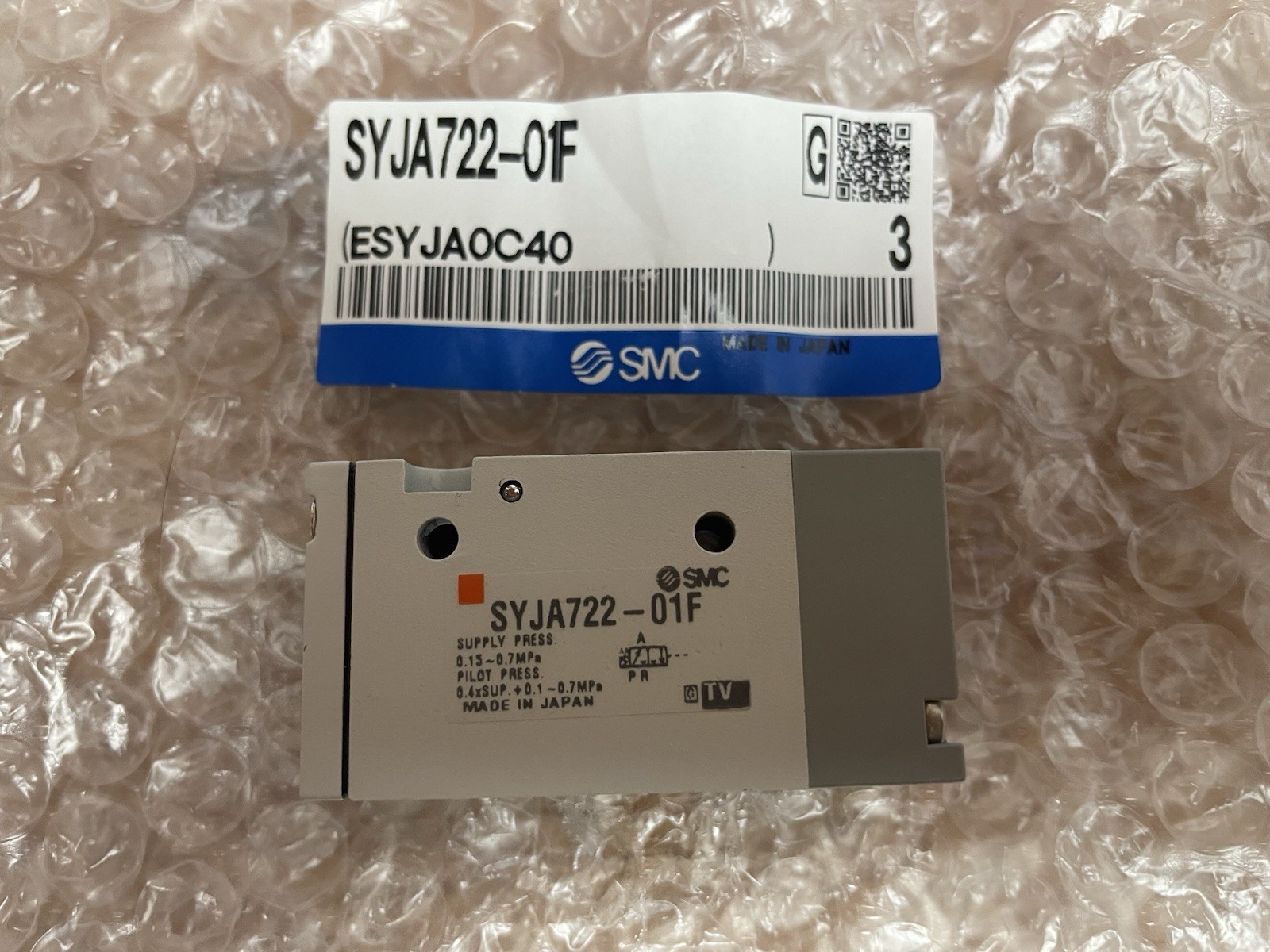 SMC SYJA722-01F-F Air-Operated Pneumatic Valve
