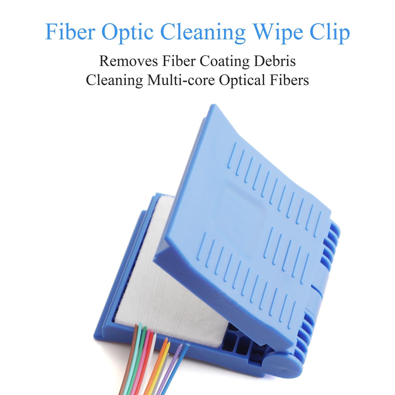 Fiber Optic Wiping Clip + 10 Pieces Of Cleaning Cotton Fiber Optic Cleaning Tool
