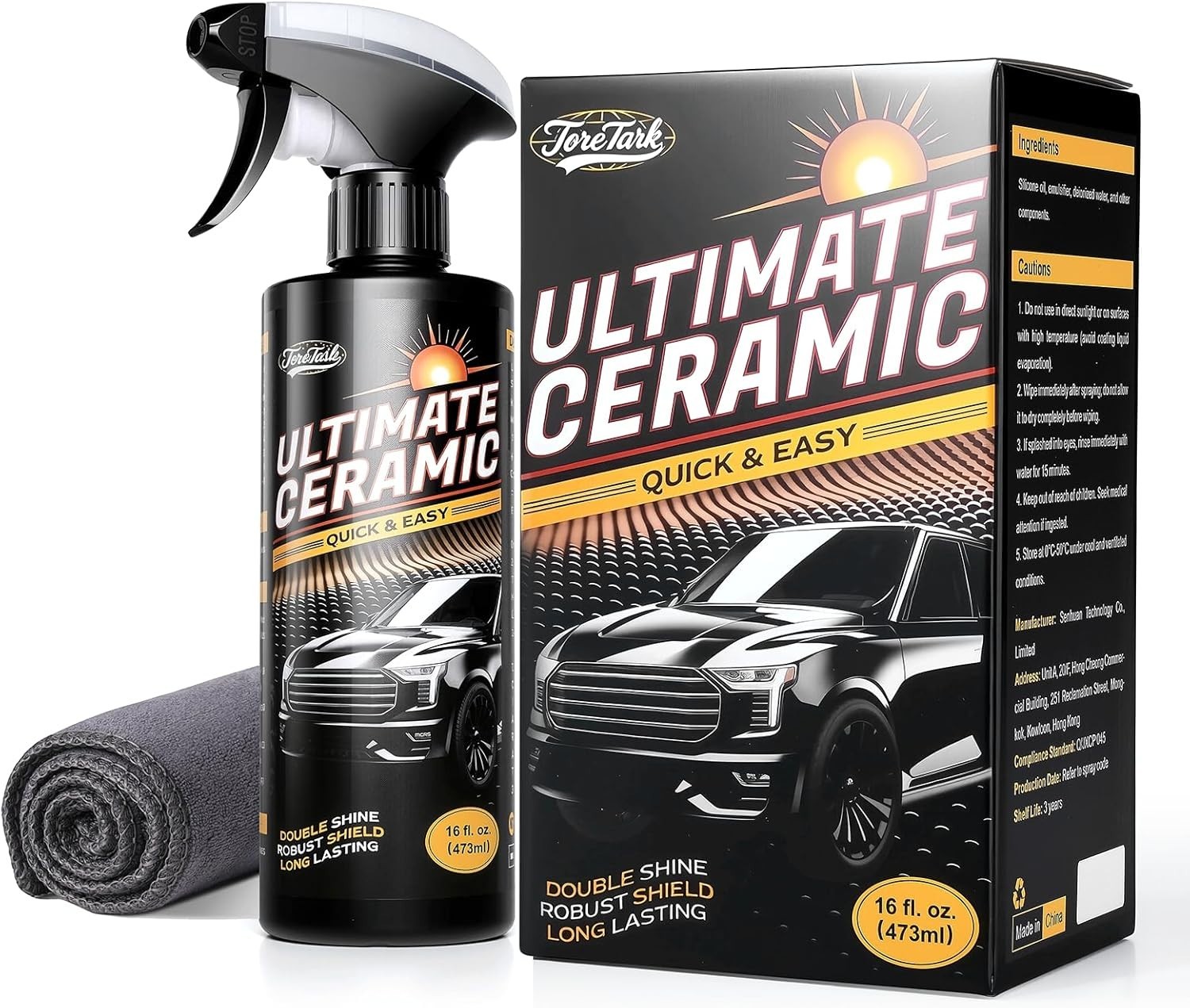 Ceramic Coating for Cars Polish 16 Fl Oz Unmatched Shine Car Wax Coating Spray